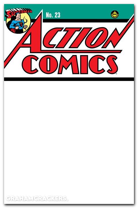 Action Comics #23 (1938) 2025 facsimile edition cover c blank variant