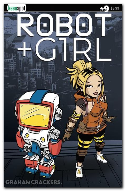 Robot + Girl #9 cover a