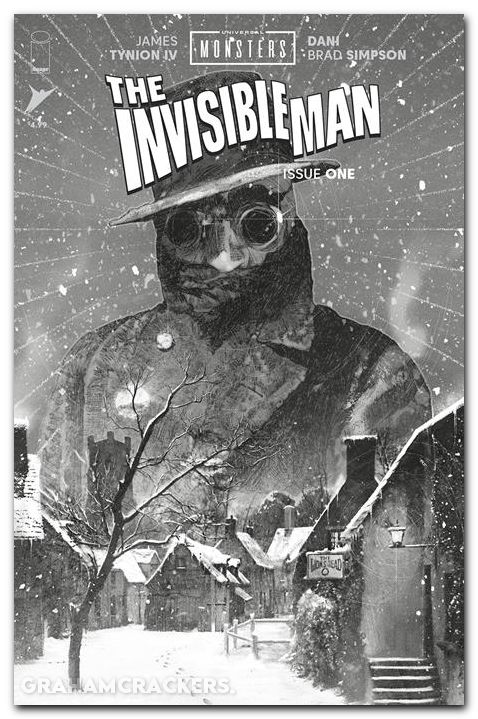 Universal Monsters The Invisible Man #1 (2025) cover d middleton classic horror b&w variant