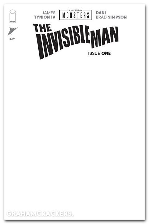 Universal Monsters The Invisible Man #1 (2025) cover h blank sketch variant