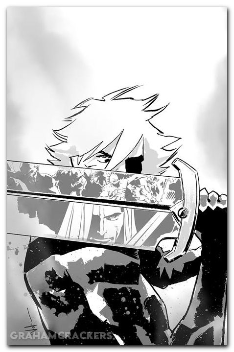 Lost Fantasy #4 cover c casalanguida b&w virgin variant
