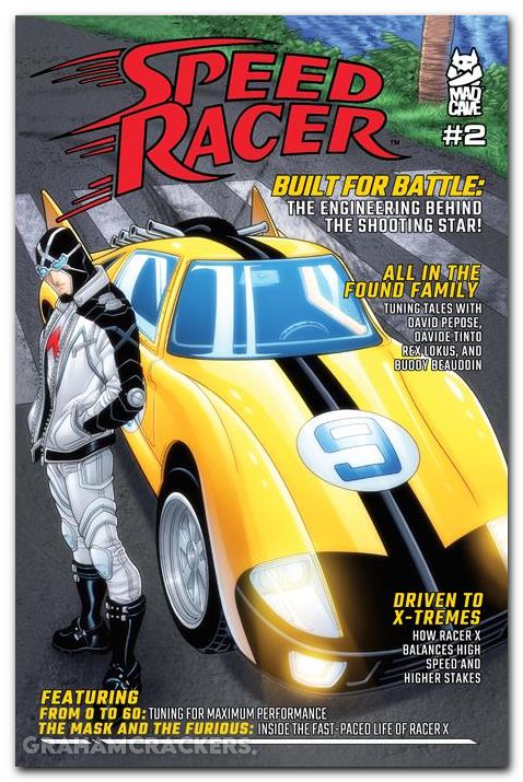 Speed Racer #2 (2025) cover c batista car magazine homage unlockable variant