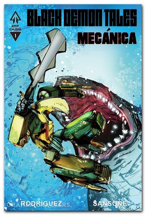 Black Demon Tales Mecanica #1 (2025) cover b rodriguez variant