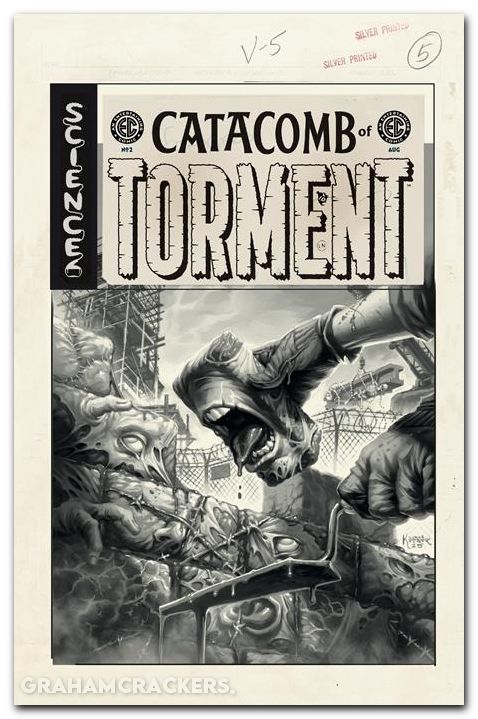 EC Catacomb Of Torment #2 (2025) cover d ketner b&w artist edition variant