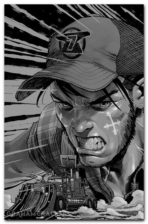 Big Rig #2 (2025) cover h panosian b&w variant