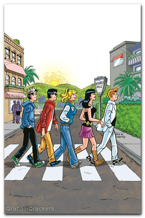 Laugh Comics #166 (1946) 2026 facsimile edition cover c lindsey abbey road variant