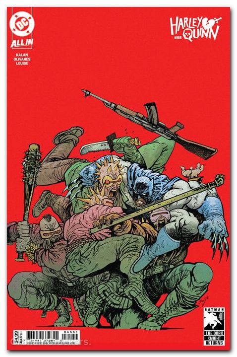 Harley Quinn #65 (2021) cover e johnson dark knight returns 40th anniversary variant