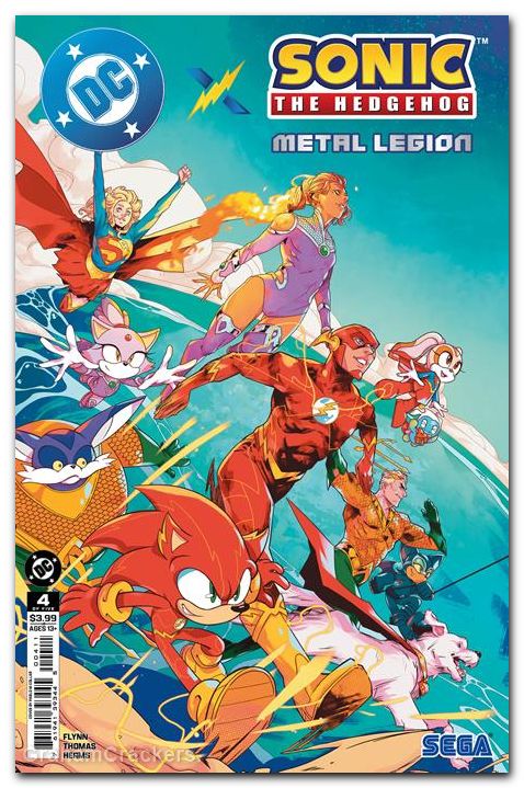 DC X Sonic The Hedgehog The Metal Legion #4 (2026) cover a