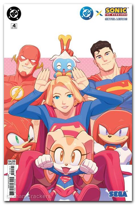 DC X Sonic The Hedgehog The Metal Legion #4 (2026) cover b kim variant