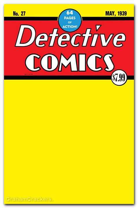 Detective Comics #27 (1937) 2026 facsimile edition cover c blank variant