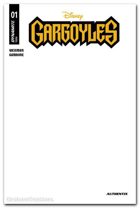 Gargoyles #1 (2026) cover e blank authentix variant