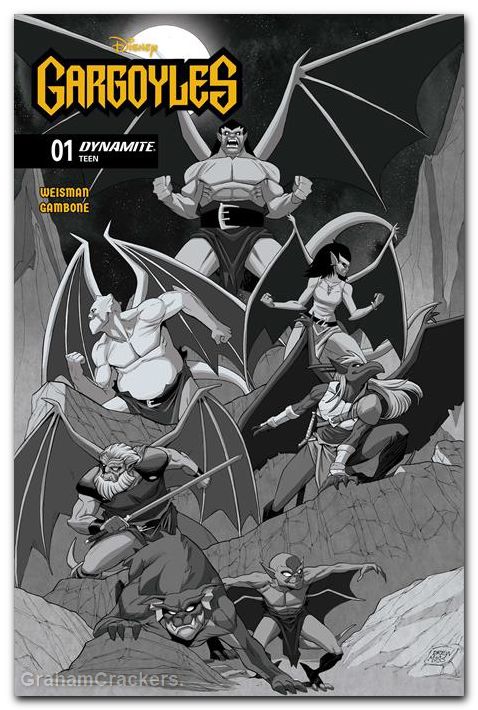 Gargoyles #1 (2026) cover k moss line art variant