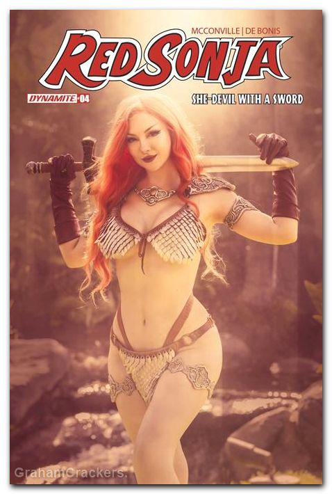 Red Sonja She Devil With A Sword #4 (2026) cover e cosplay variant