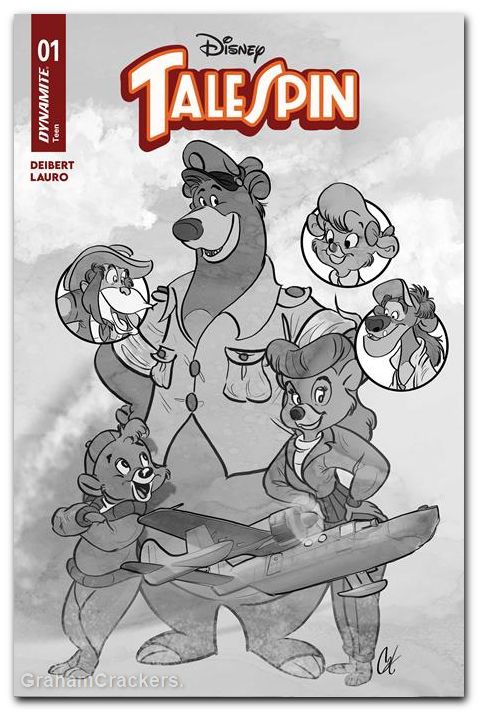 TaleSpin #1 (2026) cover q staggs line art variant