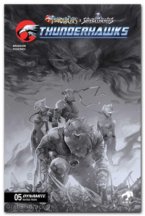 Thundercats X Silverhawks Thunderhawks #5 (2026) cover g ranaldi line art variant