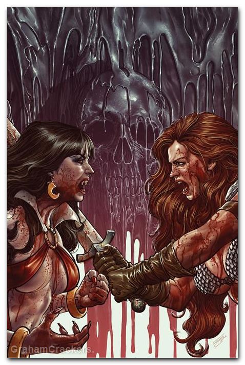 Vampirella Vs Red Sonja Red City #1 (2026) cover j yapur virgin variant
