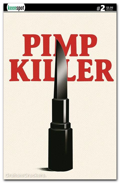 Pimp Killer #2 (2026) cover b vintage cartoon lipstick switchblade variant