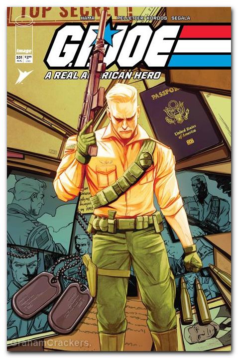 GI Joe A Real American Hero #331 (2023) cover c malavia secret dossier variant