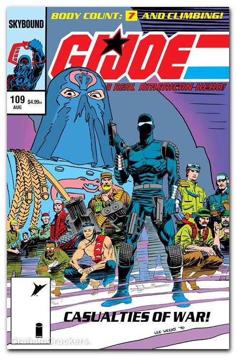 GI Joe A Real American Hero #109 (1982) hama files edition cover c weeks foil variant