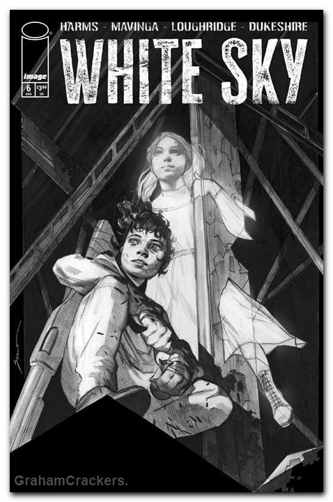 White Sky #6 (2026) cover d ivanova b&w variant