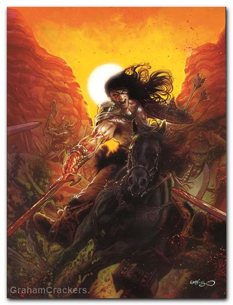 Savage Sword Of Conan Reforged #6 (2025) cover d harris foil virgin variant