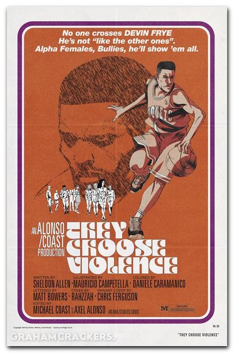 They Choose Violence #4 (2025) cover b ferguson blaxploitation film homage variant