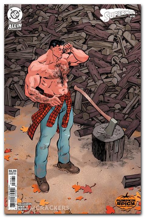 Superman #30 (2023) cover e reilly pumpkin spicy variant