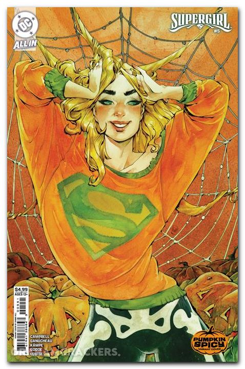 Supergirl #5 (2025) cover d hill pumpkin spicy variant
