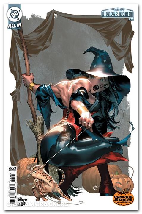 Wonder Woman #25 (2023) cover e putri pumpkin spicy variant