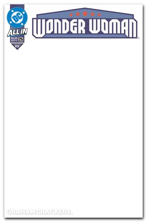 Wonder Woman #25 (2023) cover f blank variant