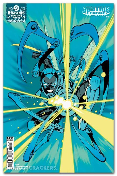 Justice League Unlimited #11 (2024) cover e romero hispanic heritage month blue beetle variant