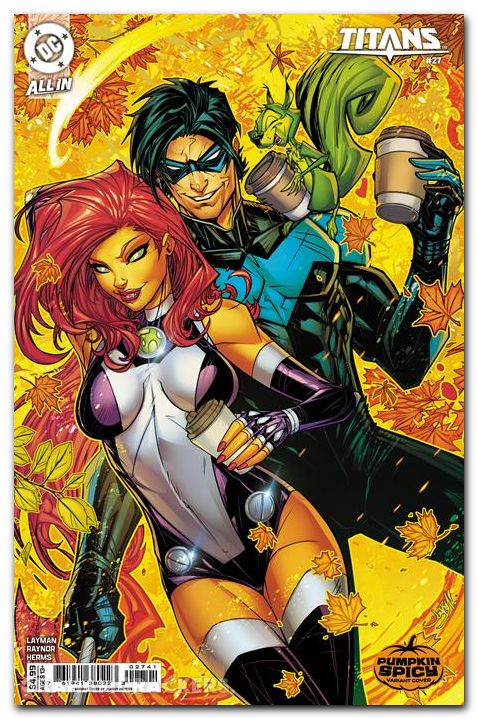 Titans #27 (2023) cover d meyers pumpkin spicy variant