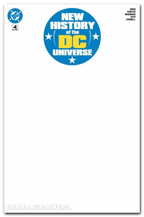 New History Of The DC Universe #4 (2025) cover f blank variant