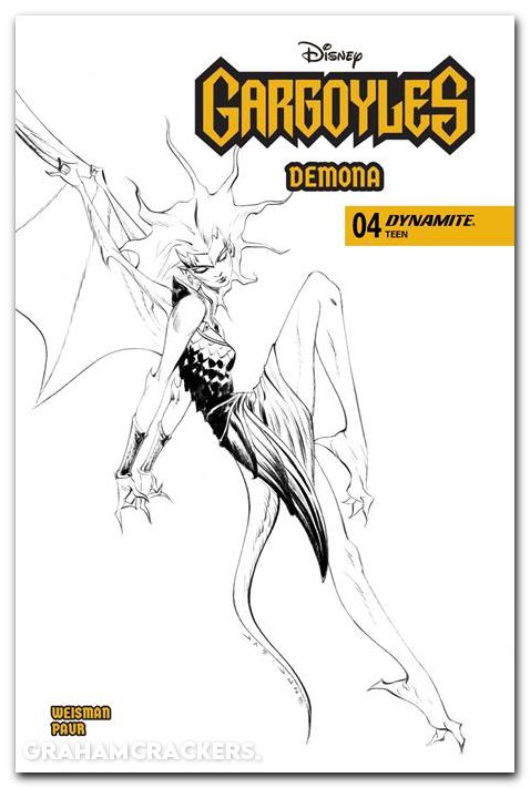 Gargoyles Demona #4 (2025) cover g lee line art variant