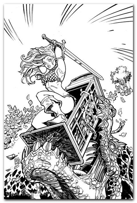 Sonja Reborn #2 (2025) cover j hardin line art virgin variant