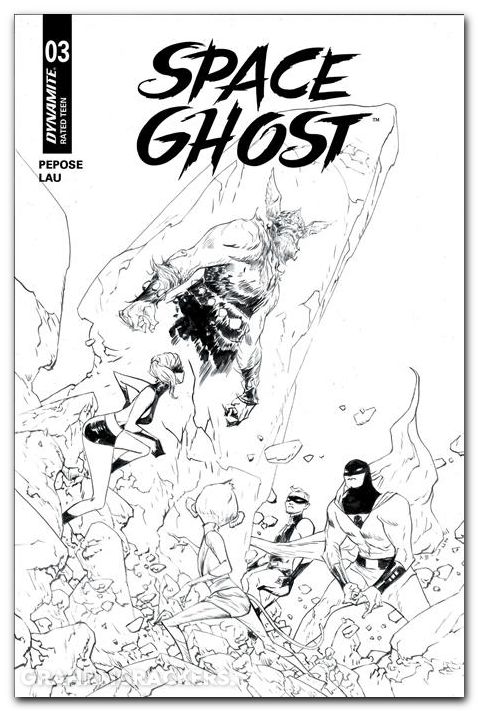 Space Ghost #3 (2025) cover g lee line art variant
