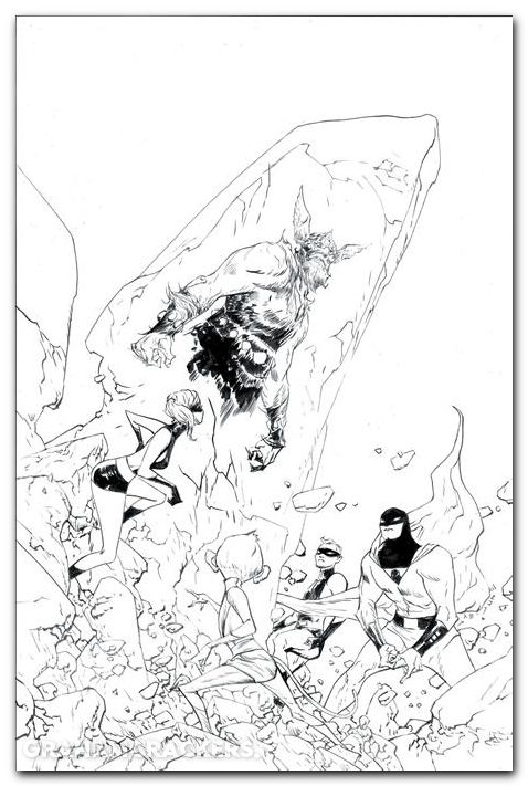 Space Ghost #3 (2025) cover i lee line art virgin variant