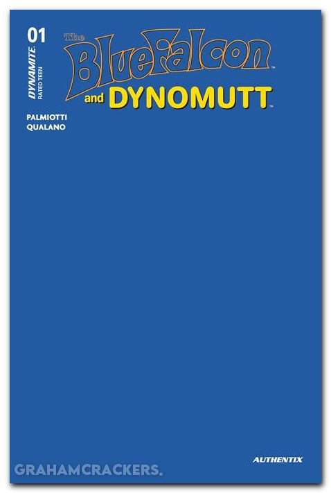 Blue Falcon And Dynomutt #1 (2025) cover q blue blank variant