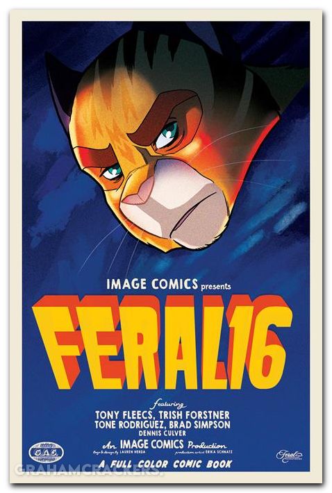Feral #16 cover b forstner movie poster homage variant
