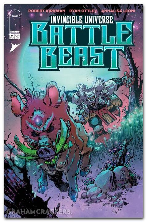 Invincible Universe Battle Beast #6 (2025) cover e corona variant