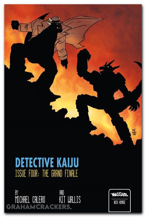 Detective Kaiju #4 (2025) cover b calero noir homage variant