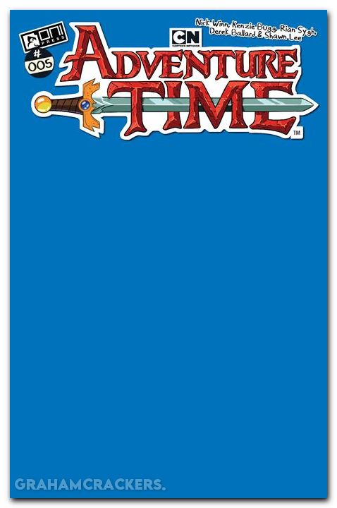 Adventure Time #5 (2025) cover c ice king blue blank sketch variant