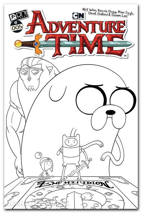 Adventure Time #5 (2025) cover f winn b&w variant