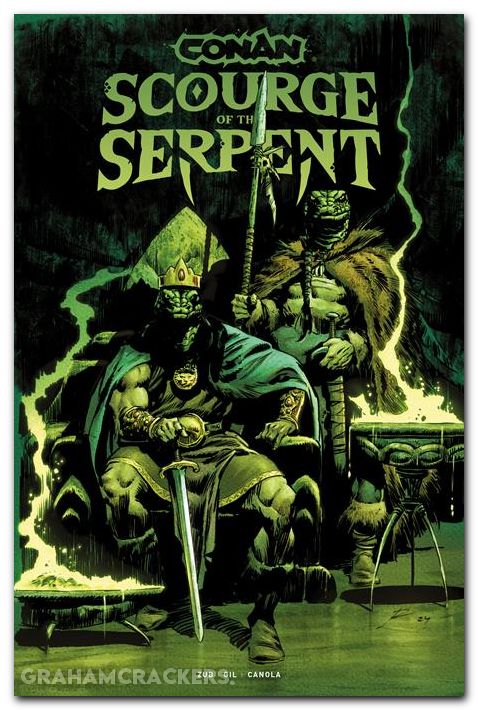 Conan The Barbarian Scourge Of The Serpent #1 (2025) cover g de la torre gitd variant