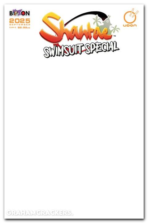 Shantae Swimsuit Special #1 (2025) cover c blank sketch variant