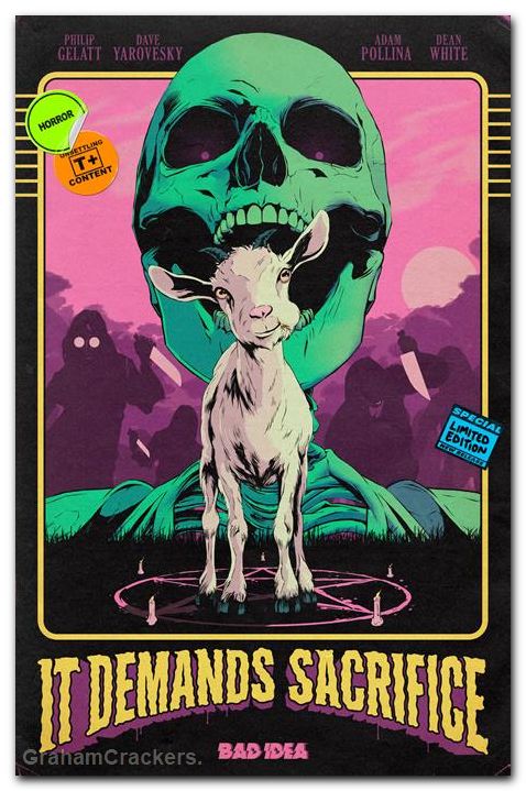 It Demands Sacrifice #1 (2026) cover f flops retro variant
