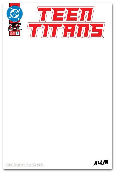 Teen Titans #1 (2026) cover e blank variant