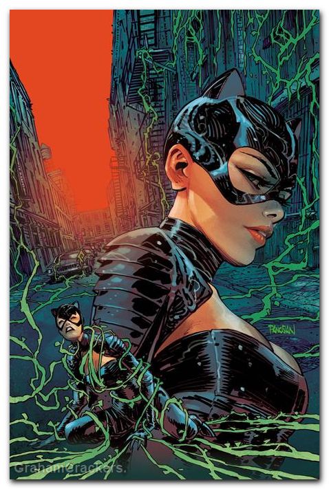 Catwoman #91 (2018) cover e panosian bad seeds spot foil variant