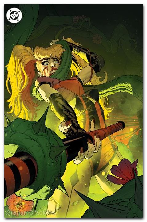 Harley Quinn #66 (2021) cover e de iulis bad seeds spot foil variant