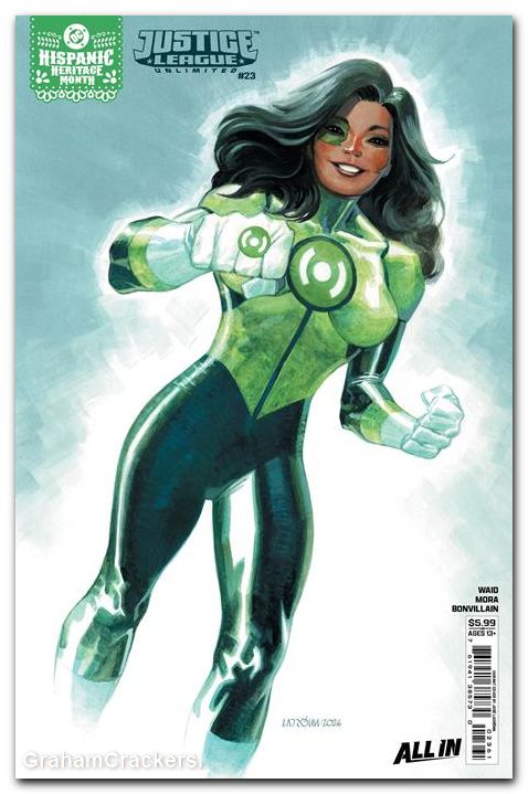 Justice League Unlimited #23 (2024) cover f ladronn hispanic heritage month variant